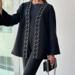 کت مشکی سوزندوزی