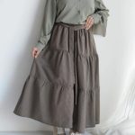 دامن چین دار نخی ترمه