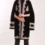 مانتو سرمه‌دوزی مخمل