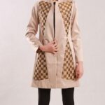 مانتوی شطرنجی بژ